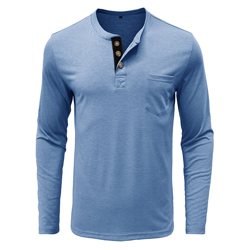 Men's Fashion Casual Henley Shirts Sale
