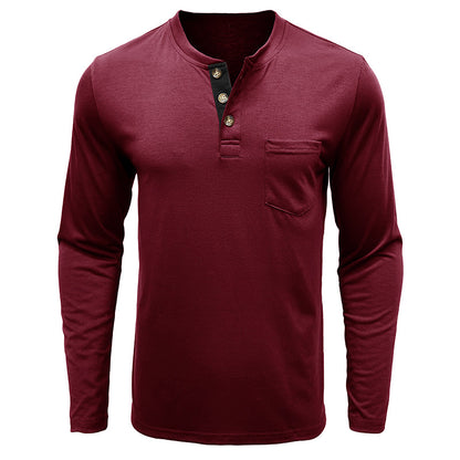 Men's Fashion Casual Henley  Shirts Sale