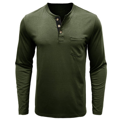 Men's Fashion Casual Henley  Shirts Sale