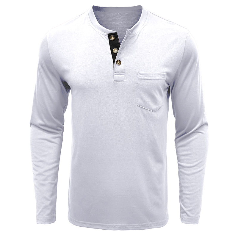 Men's Fashion Casual Henley  Shirts Sale