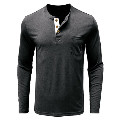 Men's Fashion Casual Henley  Shirts Sale