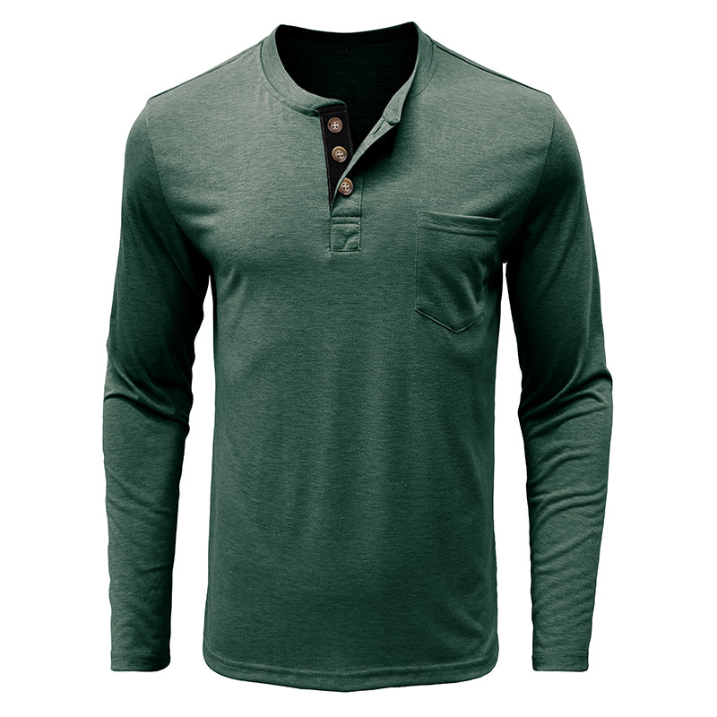 Men's Fashion Casual Henley  Shirts Sale