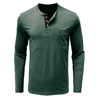 Men's Fashion Casual Henley  Shirts Sale