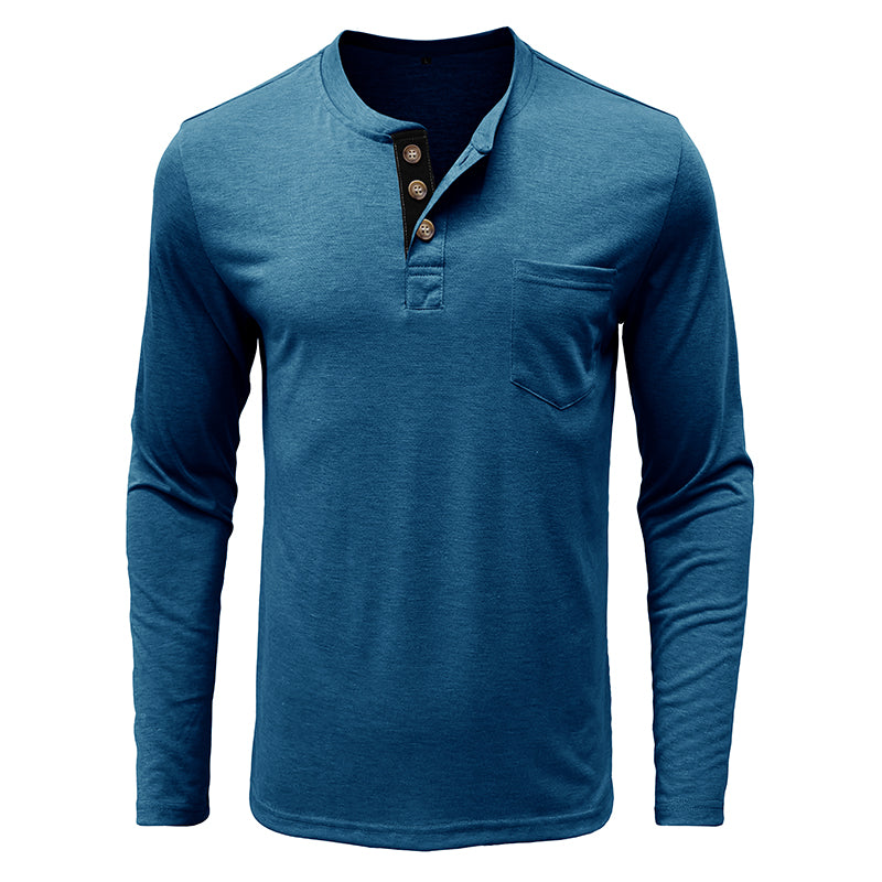 Men's Fashion Casual Henley  Shirts Sale