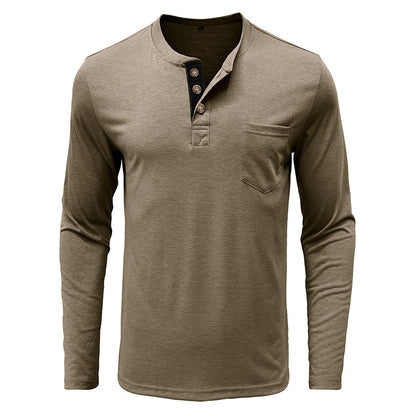 Men's Fashion Casual Henley  Shirts Sale