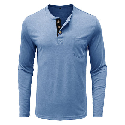 Men's Fashion Casual Henley  Shirts Sale