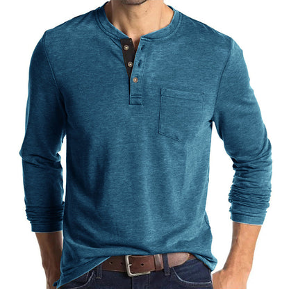 Men's Fashion Casual Henley  Shirts Sale