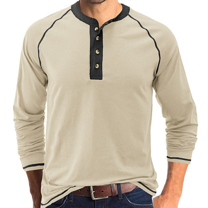 Soft Cotton  Henley T-Shirt
