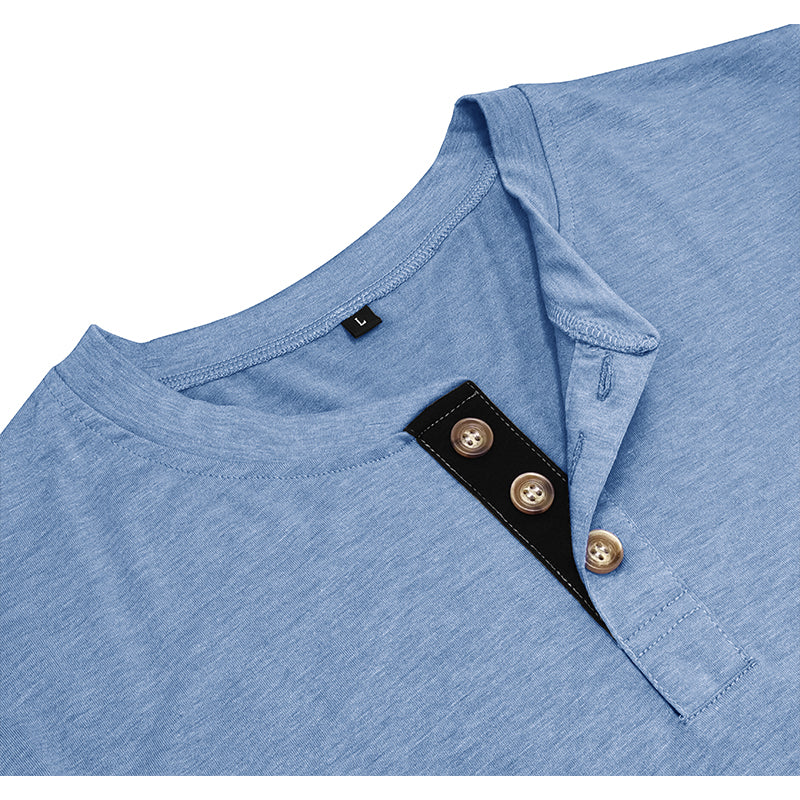 Men's Fashion Casual Henley  Shirts Sale