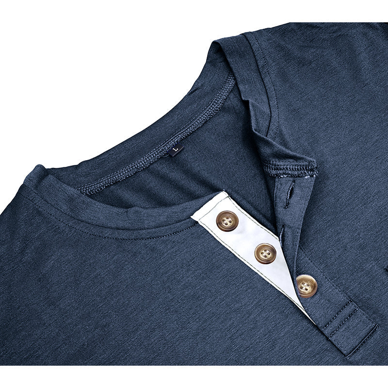 Men's Fashion Casual Henley  Shirts Sale
