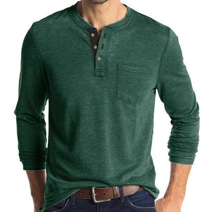 Men's Fashion Casual Henley  Shirts Sale
