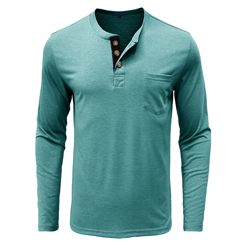 Men's Fashion Casual Henley  Shirts Sale