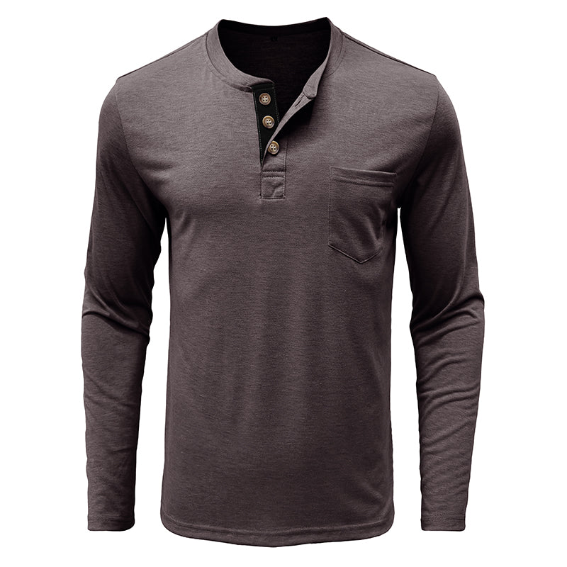 Men's Fashion Casual Henley  Shirts Sale
