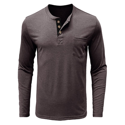 Men's Fashion Casual Henley  Shirts Sale