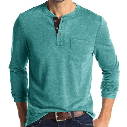 Men's Fashion Casual Henley  Shirts Sale