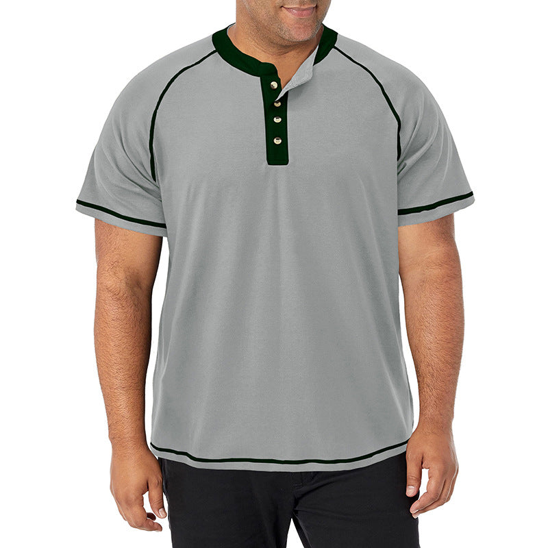 Large Size  Soft Cotton Short Sleeve T-Shirt