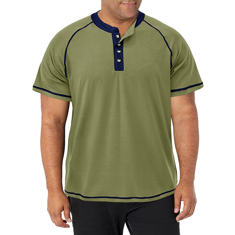 Large Size  Soft Cotton Short Sleeve T-Shirt