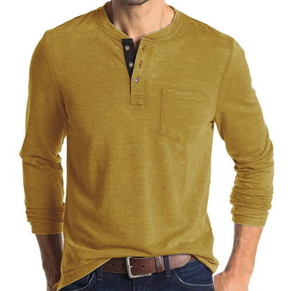 Men's Fashion Casual Henley  Shirts Sale