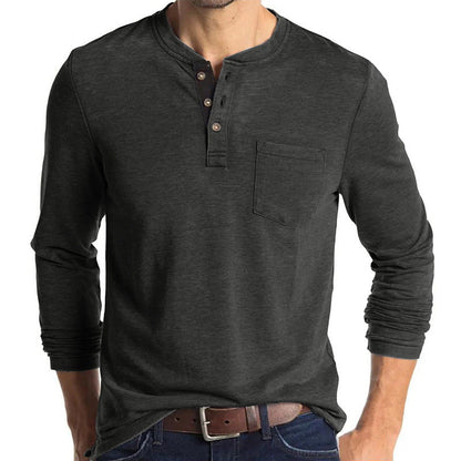 Men's Fashion Casual Henley  Shirts Sale